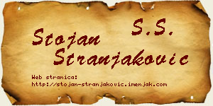 Stojan Stranjaković vizit kartica